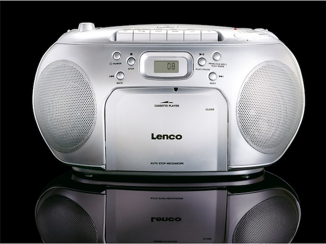 Lenco scd-42 cd radio zilver - afbeelding 4 van  4