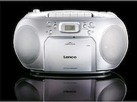 Lenco scd-42 cd radio zilver - afbeelding 4 van  4