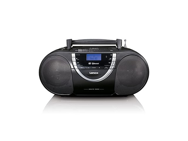 Lenco scd-6900bk draagbare radio-cd-speler met dab+ en cassette grijs - afbeelding 1 van  5