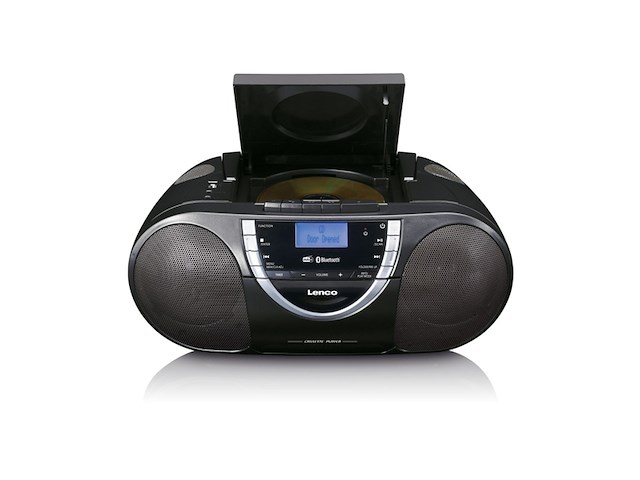Lenco scd-6900bk draagbare radio-cd-speler met dab+ en cassette grijs - afbeelding 3 van  5