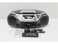 Lenco scd-720 boombox dab+ bluetooth 5.0 toploader cd/mp3-speler cassettedeck zilver - afbeelding 4 van  5