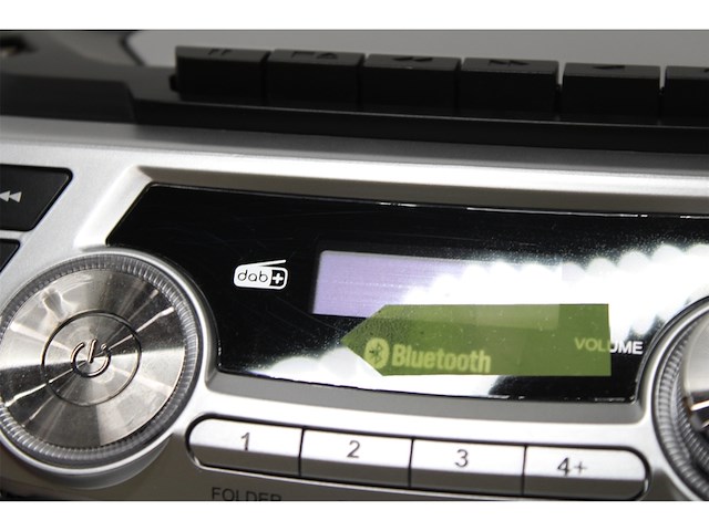 Lenco scd-720 boombox dab+ bluetooth 5.0 toploader cd/mp3-speler cassettedeck zilver - afbeelding 5 van  5