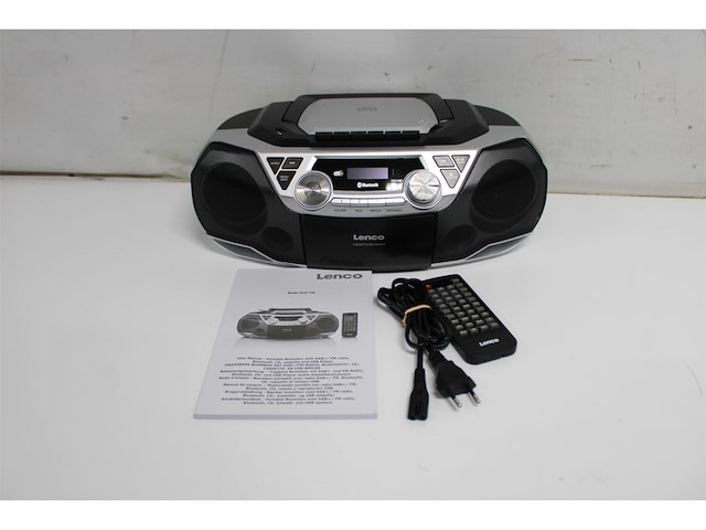 Lenco scd-720 boombox dab+ cd/mp3-speler zilver - afbeelding 4 van  4