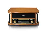 Lenco tcd-2551wd classic phono retro platenspeler hout - afbeelding 1 van  5