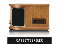 Lenco tcd-2551wd classic phono retro platenspeler hout - afbeelding 2 van  5