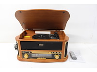 Lenco tcd-2551wd classic phono retro platenspeler hout - afbeelding 5 van  5