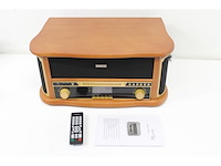 Lenco tcd 2571 platenspeler bluetooth luidspreker dab+ radio cd speler cassettedek hout - afbeelding 4 van  4