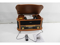 Lenco tcd-2571 platenspeler voor grammofoonplaten dab+ radio cd-speler hout - afbeelding 5 van  5