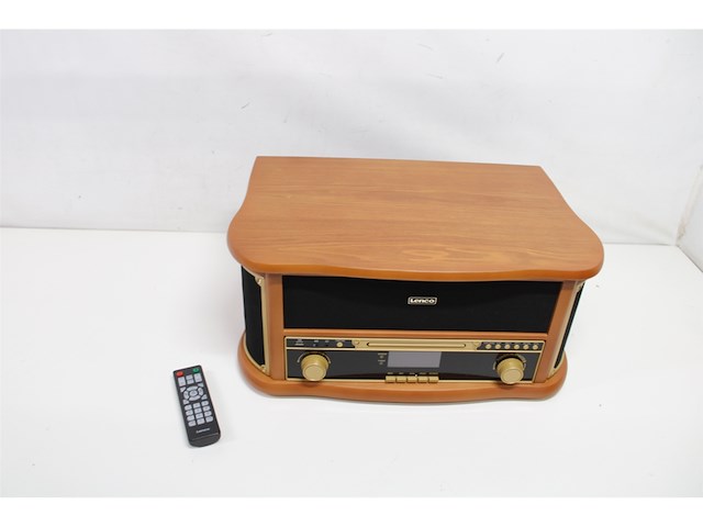 Lenco tcd-2571 platenspeler voor grammofoonplaten met luidspreker hout - afbeelding 5 van  5