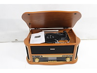 Lenco tcd2571 platenspeler bluetooth dab+ radio cdspeler hout - afbeelding 5 van  5