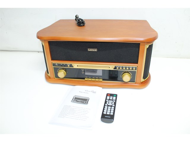 Lenco tcd2571 platenspeler voor grammofoonplaten bluetooth hout - afbeelding 4 van  4