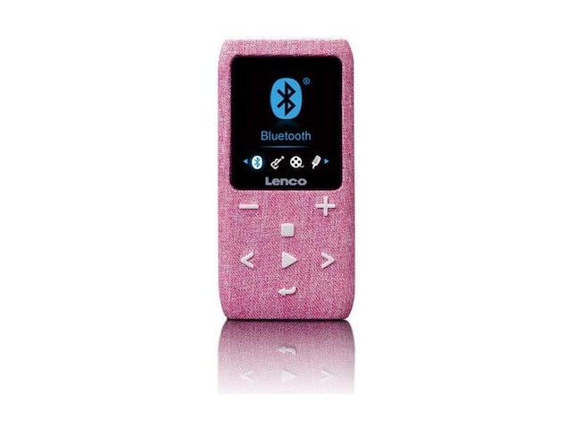 Lenco xemio861 mp3speler met bluetooth en 8 gb micro sd roze - afbeelding 1 van  5