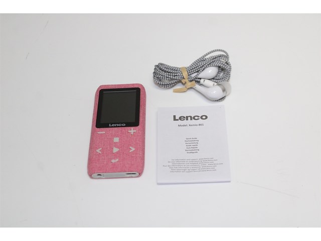 Lenco xemio861 mp3speler met bluetooth en 8 gb micro sd roze - afbeelding 5 van  5
