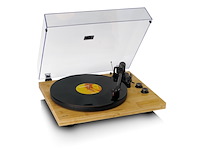 Lencolbt-335ba draaitafel met bluetooth behuizing van echt bamboe - afbeelding 3 van  6