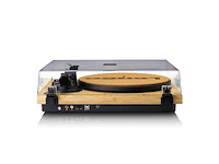 Lencolbt-335ba draaitafel met bluetooth behuizing van echt bamboe - afbeelding 4 van  6