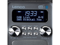 Lencopdr051bksi draagbare dab+ fm radio zwart - afbeelding 3 van  4