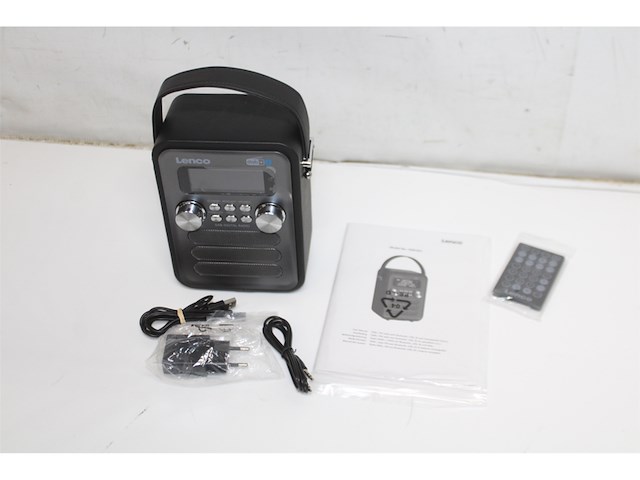 Lencopdr051bksi draagbare dab+ fm radio zwart - afbeelding 4 van  4