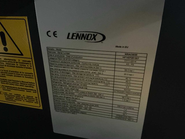 Lennox mrac rack cooler - afbeelding 3 van  3