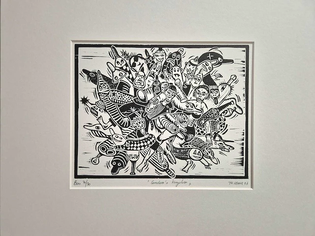 Lenoir - houtsnede - 45 x 55 - afbeelding 1 van  2