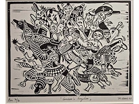 Lenoir - houtsnede - 45 x 55 - afbeelding 2 van  2