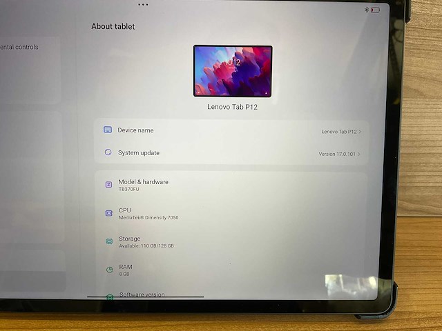 Lenova tab p12 - 12.7 inch - 8gb/128gb - inclusief pen - afbeelding 7 van  10