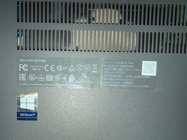 Lenovo - 20sm - laptop - afbeelding 7 van  7