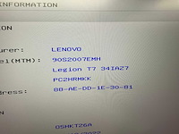 Lenovo - legion t7 - desktop - afbeelding 6 van  36