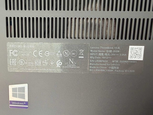 Lenovo - thinkbook 15-iil - laptop - afbeelding 8 van  8