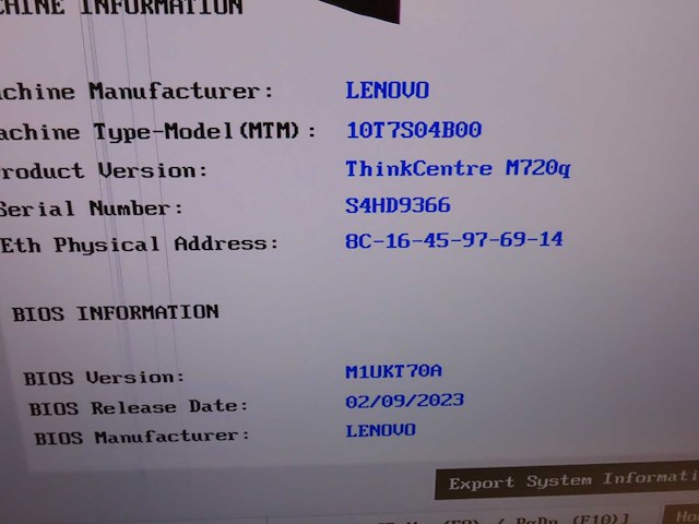 Lenovo - thinkcentre m720q - desktop - afbeelding 3 van  6