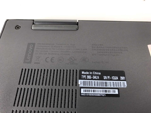 Lenovo - thinkpad x1 yoga 14", core(tm) i7 8th gen, 16 gb ram, 512 gb nvme laptops (2x) - afbeelding 5 van  6