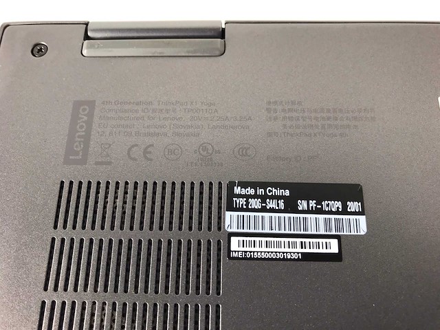 Lenovo - thinkpad x1 yoga 14", core(tm) i7 8th gen, 16 gb ram, 512 gb nvme laptops (2x) - afbeelding 7 van  8