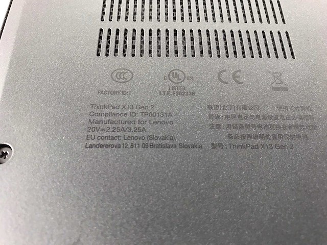 Lenovo - thinkpad x13 gen 2 13.3”, core(tm) i5 11th gen, 16 gb ram, 256 gb nvme laptops (new) (2x) - afbeelding 7 van  8