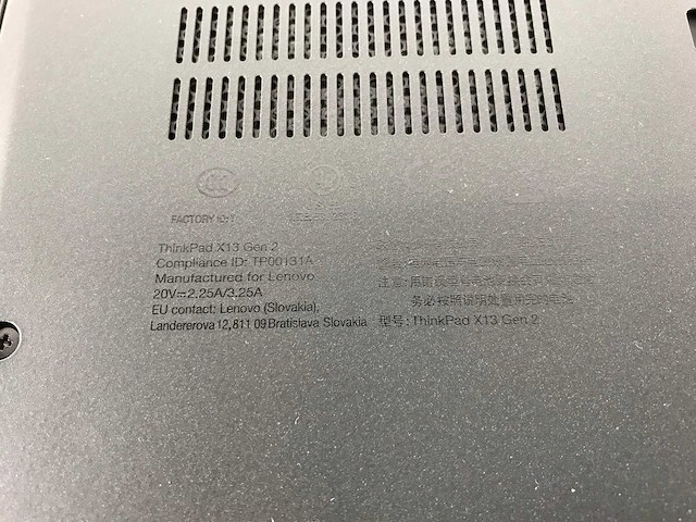 Lenovo - thinkpad x13 gen 2 13.3”, core(tm) i5 11th gen, 16 gb ram, 256 gb nvme laptops (new) (2x) - afbeelding 6 van  6