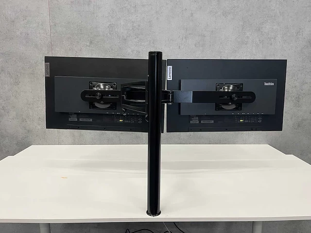 Lenovo - thinkvision t24-40 - 24" monitor set op markant duo arm - afbeelding 6 van  17