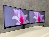 Lenovo - thinkvision t24-40 - 24" monitor set op markant duo arm