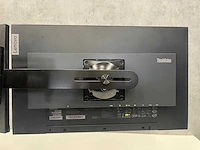 Lenovo - thinkvision t24-40 - 24" monitor set op markant duo arm - afbeelding 15 van  17