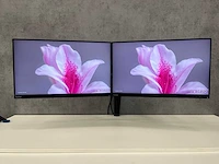 Lenovo - thinkvision t24-40 - 24" monitor set op markant duo arm - afbeelding 10 van  17