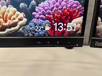 Lenovo - thinkvision t24-40 - 24" monitor set op markant duo arm - afbeelding 12 van  17