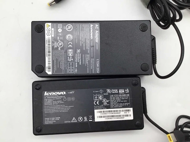 Lenovo 170 watt voeding adapter computeronderdeel (2x) - afbeelding 3 van  5