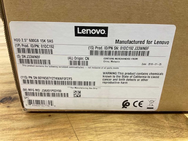 Lenovo 2.5” 600gb 15k sas hdd - afbeelding 2 van  2