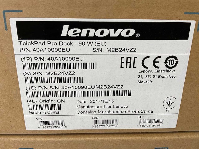 Lenovo (40a10090eu) thinkpad pro 90w docking stations (new) (8x) - afbeelding 3 van  5