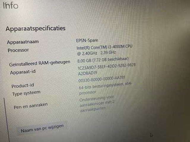 Lenovo e540 laptop - afbeelding 4 van  5