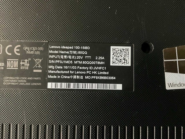 Lenovo g50-80 laptops (3x) - afbeelding 4 van  5