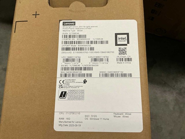 Lenovo ideacentre 3 07iab7 90sm008gge qwertz toetsenbord - afbeelding 3 van  3