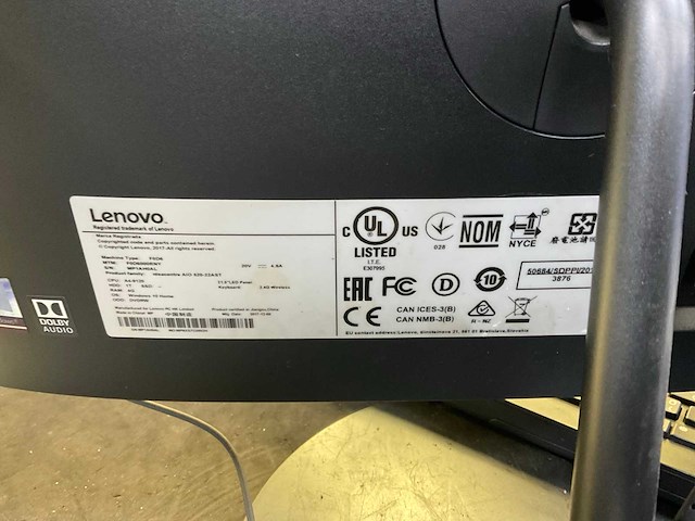 Lenovo ideacentre aio 520-22ast all in one - afbeelding 5 van  6