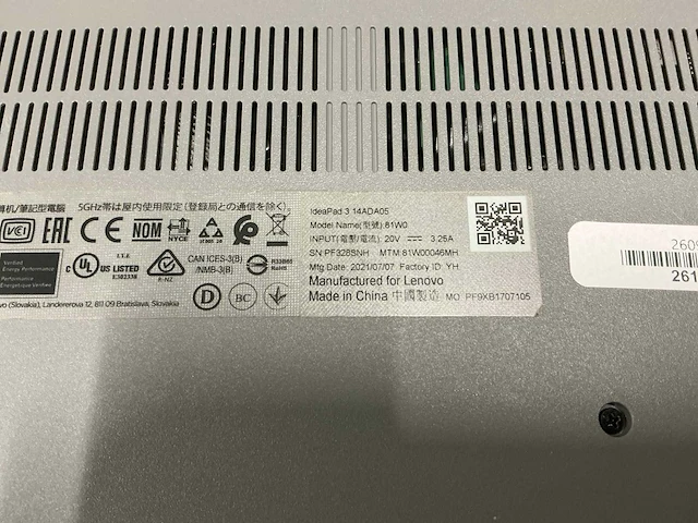 Lenovo ideapad 3 14ada05 laptop - afbeelding 2 van  7
