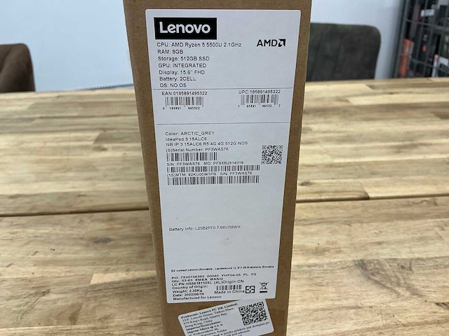 Lenovo ideapad 3 15alc6 artic grey - afbeelding 3 van  4