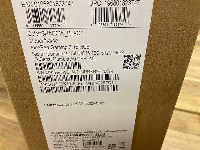 Lenovo ideapad gaming laptop - afbeelding 5 van  6