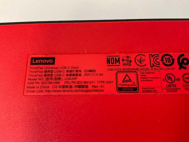Lenovo (lda-kp) usb-c docking stations (24x) - afbeelding 9 van  9