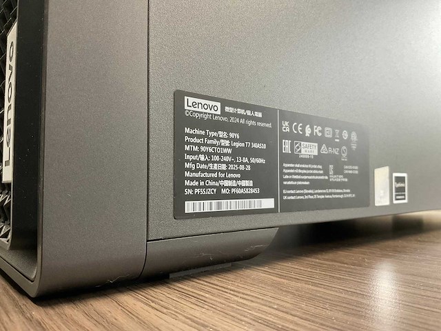 Lenovo legion t7 | rtx 5080 | ultra 9 | 90y6cto1ww desktop - afbeelding 4 van  13